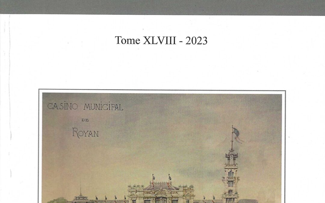 Revue de la Saintonge & de l’Aunis – Tome XLVIII – 2023 – 20 €